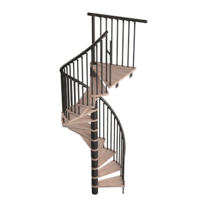 Kappa - Escalier spirale complet - Hêtre vernis