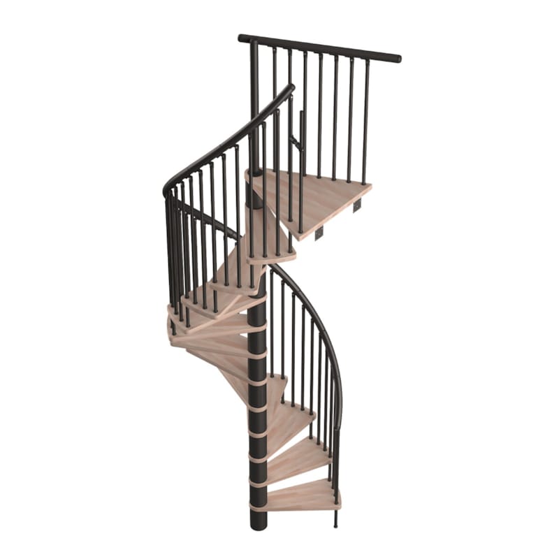 Kappa - Escalier spirale complet - Hêtre vernis