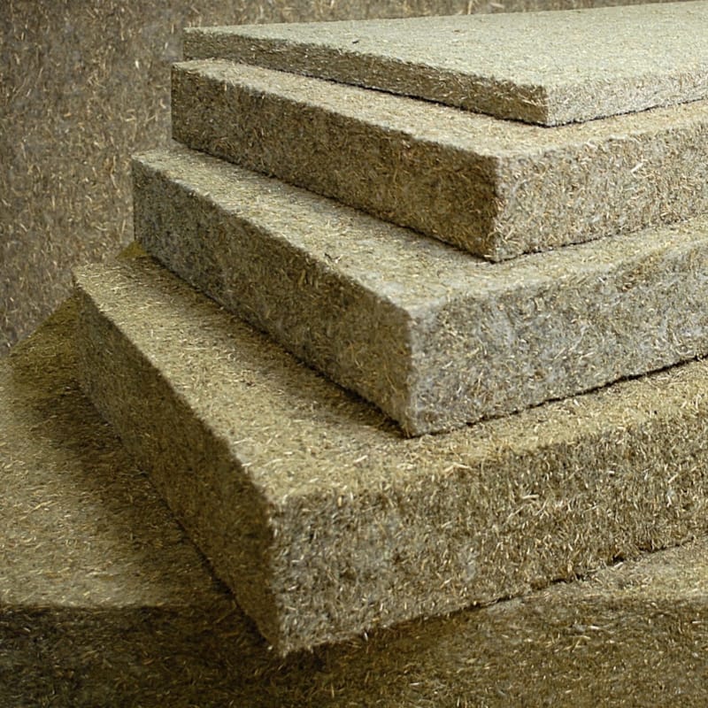 Panneau en fibres d'herbe Gramitherm - 100 x 600 x 1200 mm