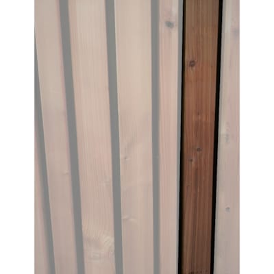 Bardage sapin thermo - Latte coins cassés - 30 x 40 x 3300 mm