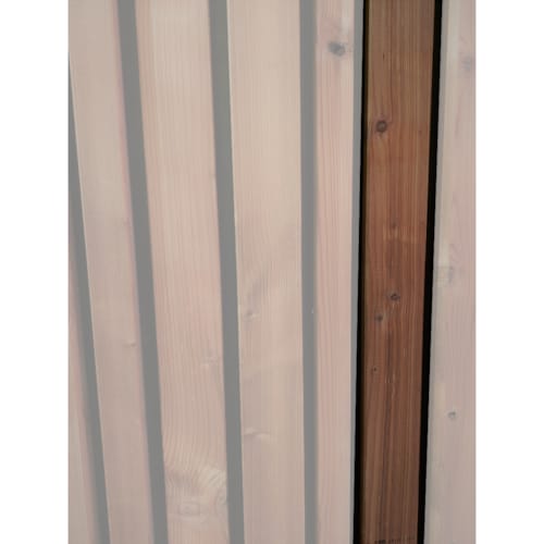 Bardage sapin thermo - Latte coins cassés - 30 x 40 x 3300 mm