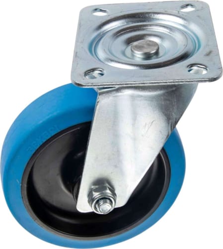 Roulette Caoutchouc Élastique Pivotante 125 mm