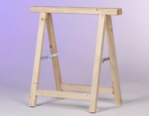 Tréteau sapin modèle lourd - 28x46 mm