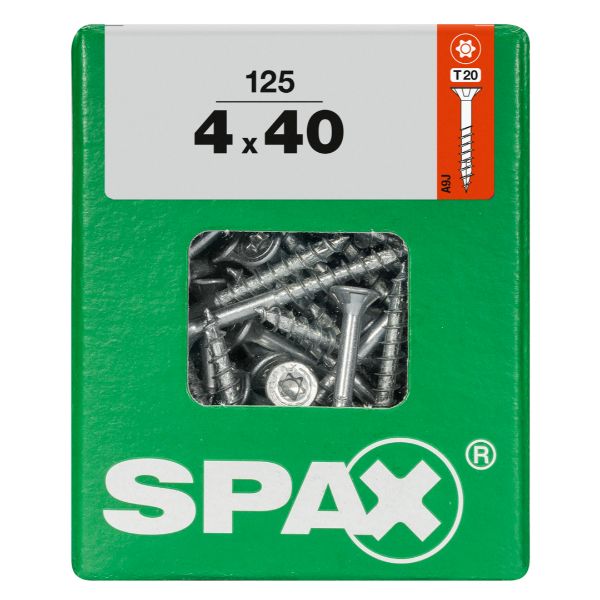 SPAX vis T-STAR+ WIROX - 4x40 L (boite 125 pces)