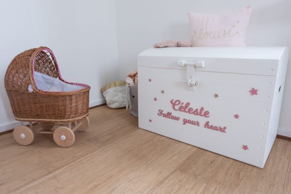 Parquet massif bambou - BamWood Champagne Budget - 10 x 130 x 915 mm