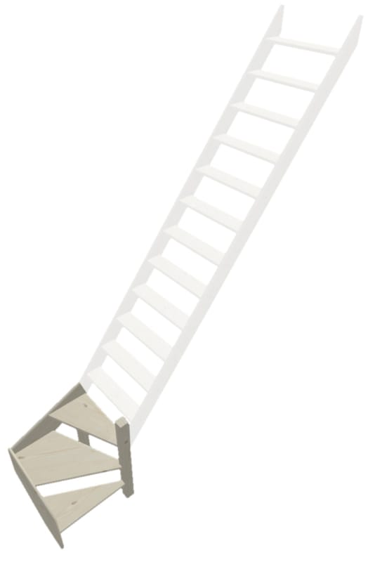 Cottage - Sapin Large 1/4 tournant droit