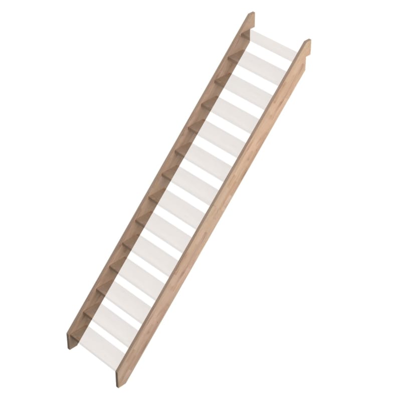 Provence - Chêne 2 limons pour escalier droit