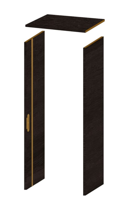 Ebrasement woodfeeling black oak - 40cm