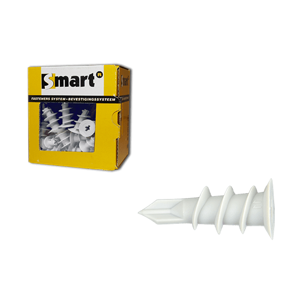 Cheville SMART autoforante nylon pour gyproc Ø13 x 32 (boite 50 pces)