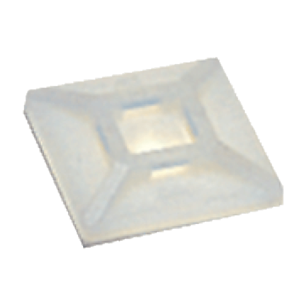 Base Carrée Autocollant Collier Naturel - 19 x 19 mm