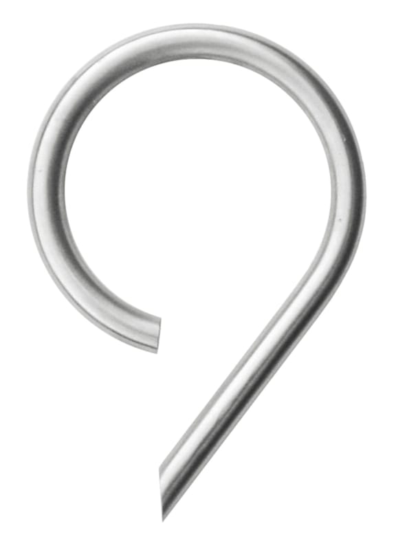 Chiffre 9 arrondi en inox pour façade