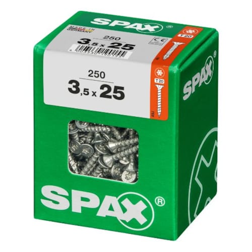 SPAX vis T-STAR+ WIROX - 3,5x25 L (boite 250 pces)