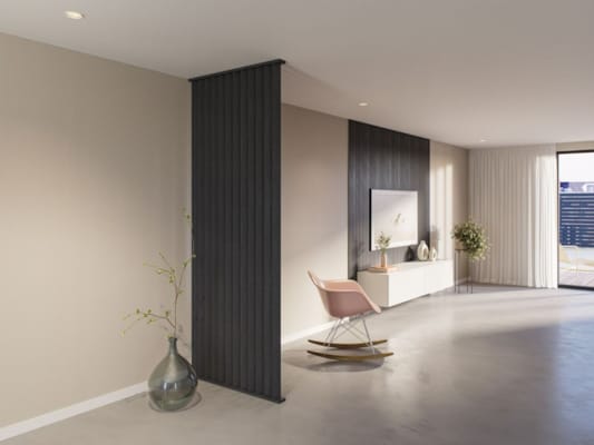 CanDo roomdivider profils sol et plafond 45° pour cloison - Chêne lave - 1000 mm