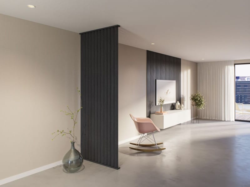 CanDo roomdivider profils sol et plafond 45° pour cloison - Chêne lave - 1000 mm