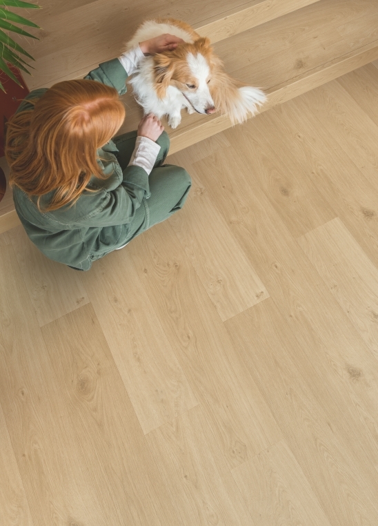 Quick-Step vinyle Livyn Alpha Vinyl Blos Base - Chêne littoral beige 40321 - 5 x 189 x 125
