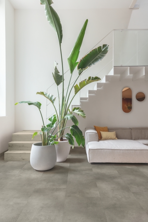 Quick-Step vinyle Livyn Alpha Vinyl Illume - Béton nuageux 40273 - 6 x 428 x 856 mm