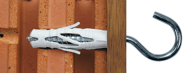 Cheville SMART nylon + crochet "C" znz - 10 x 50 (2 pces)