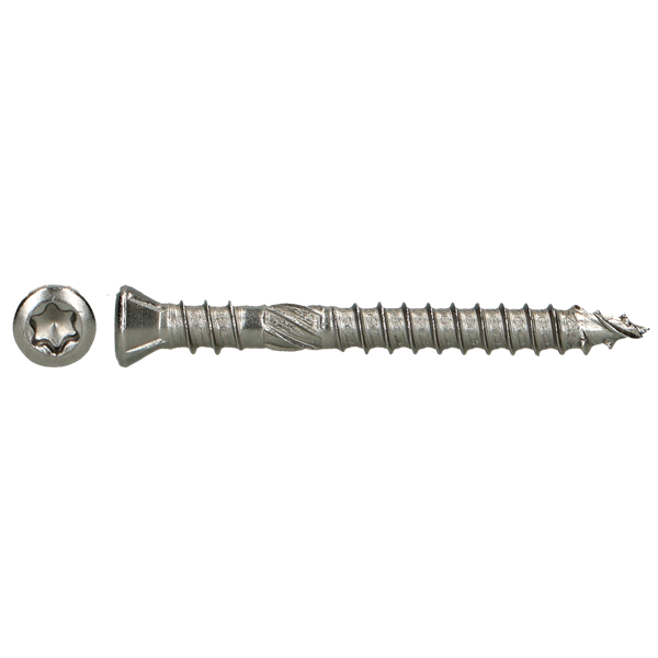 HAPAX Vis Deck D pour Bois Dur en Inox A2 - Ø5x60 mm (200 pces)