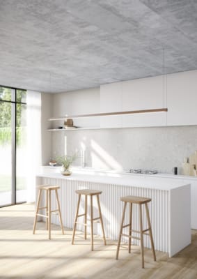 Panneau mural Maestro Latt White Paintable avec 7 lattes White Paintable - 20 x 300 x 2770