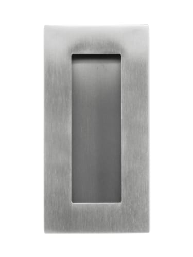 Coquille à encastrer hdd ovale carrée - Inox