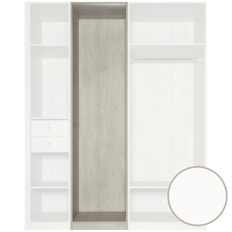 MOKI ESPACE meuble blanc 2200 x 550 x 570 mm