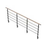 Biax - Garde-corps étage alu - 320 cm