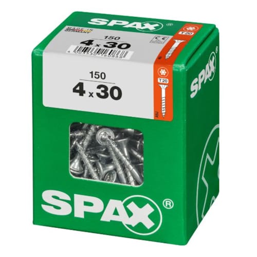 SPAX vis T-STAR+ WIROX - 4x30 L (boite 150 pces)