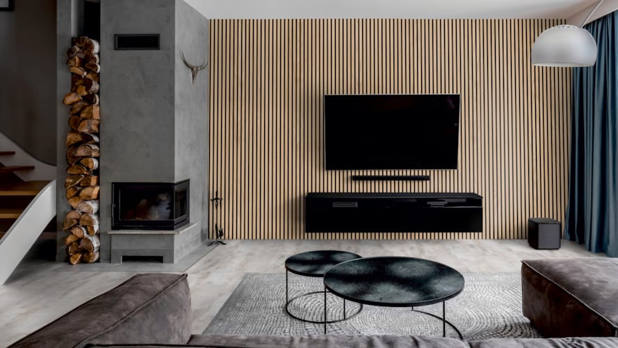 Lambris acoustique Ter Hürne SilentDesign chêne ebro 1 face + 2 côtés - 21 x 520 x 3000 mm