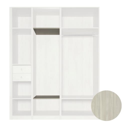 MOKI ESPACE tablettes mobiles orme argenté 550 mm - 2 pces