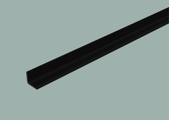 Dumawall Coin Intérieur Noir 12 mm - 2600 mm