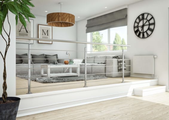 Kit Harmony Fixation au sol - Inox A304 - 150 cm