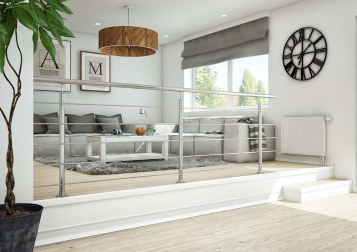 Kit Harmony Fixation au sol - Inox A304 - 150 cm