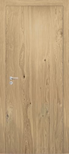 Porte plaquée chêne vertical - Qualité rustique - 201,5 x 63 cm