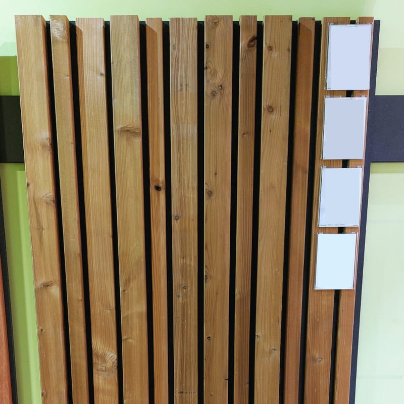 Bardage sapin thermo - Latte coins cassés - 18 x 68 x 2550 mm