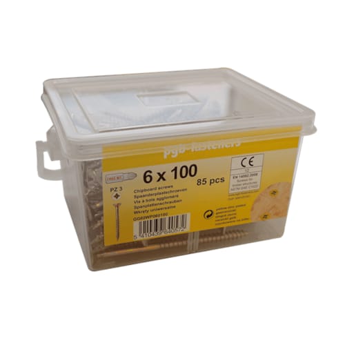 Vis agglo TF 4x40 Zn jaunes | 455 pces