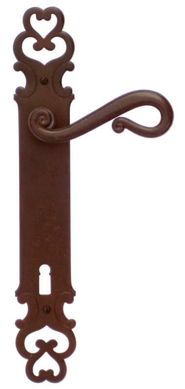 Poignée de porte Romana Rouille plaque