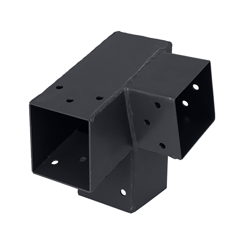 Suki connecteur 71 x 71 mm angle 75° 3D (droite) pour poteau bois 70 x 70 mm