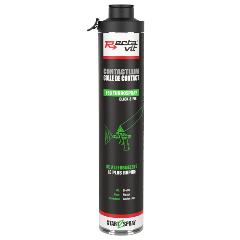 Rectavit colle de contact ultra-rapide pulvérisable - TurboSpray Click&Fix - Transparent -