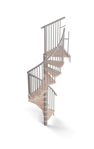 Sigma - Escalier spirale - Hêtre vernis