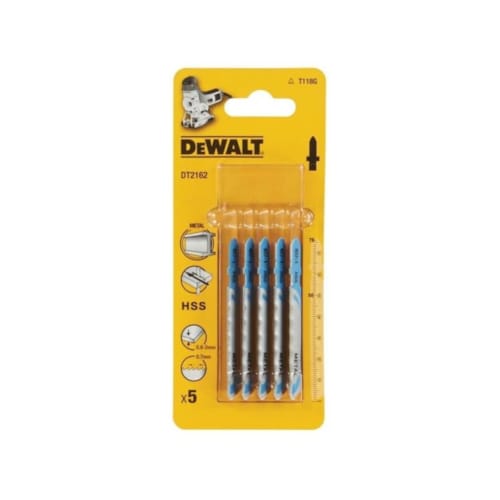 Stanley 5 Lames de Scie HSS Métal jusqu'à 2 mm
