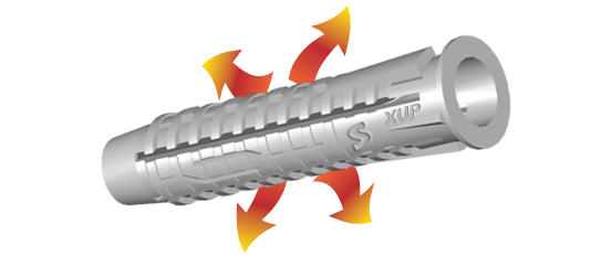 Cheville SMART universelle nylon "XUP" - 12 x 60 (boite 25 pces)