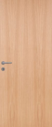 Porte plaquée chêne vertical - Qualité A - Âme pleine - 201,5 x 73 cm
