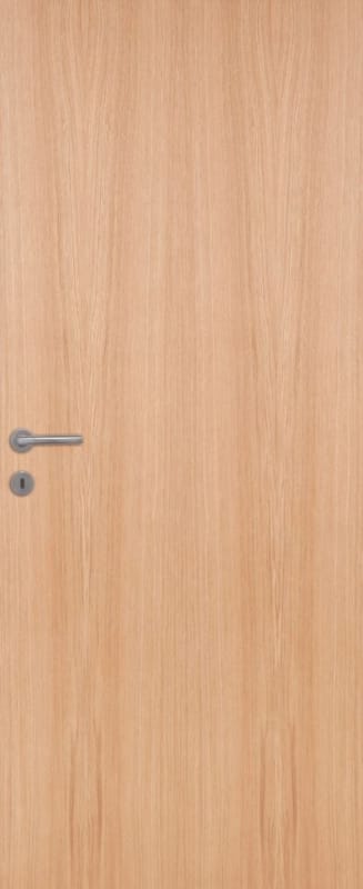 Porte plaquée chêne vertical - Qualité A - Âme pleine - 201,5 x 73 cm