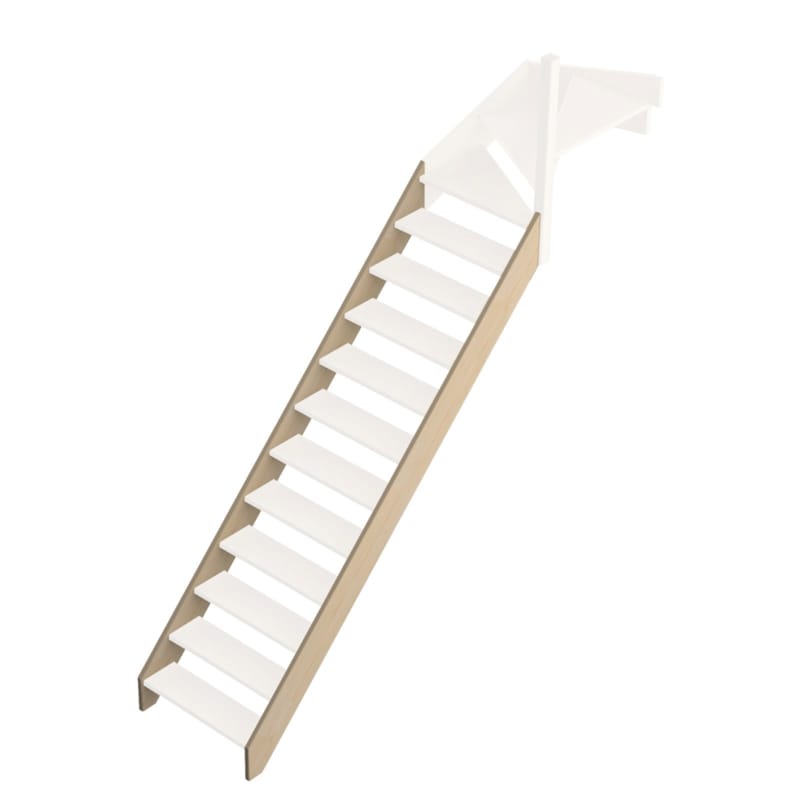 Jura - Sapin limons pour escalier 1/4 T haut