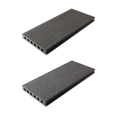 Terrasse Fiberdeck composite tubulaire 22,5 x 138 x 4000 mm - dark grey creux