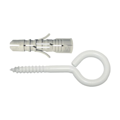 Cheville SMART nylon + piton fermé epoxy blanc - 8 x 40 (4 pces)