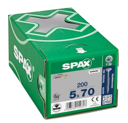 SPAX vis TX WIROX - 5x70 (boite 200 pces)