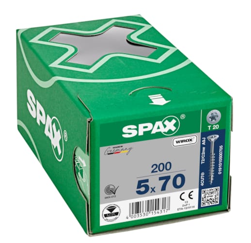 SPAX vis TX WIROX - 5x70 (boite 200 pces)