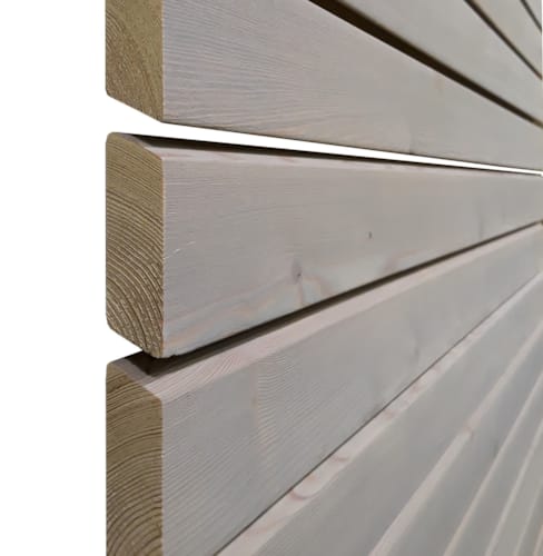 Bardage mélèze parallelo - Gris silex - 21 x 70 x 4000 mm