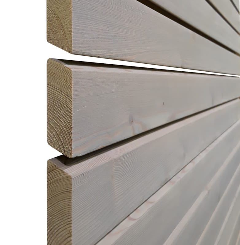 Bardage mélèze parallelo - Gris silex - 21 x 70 x 4000 mm